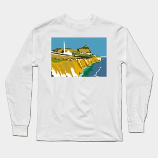 Rock of Gibraltar - Europa Point print Long Sleeve T-Shirt